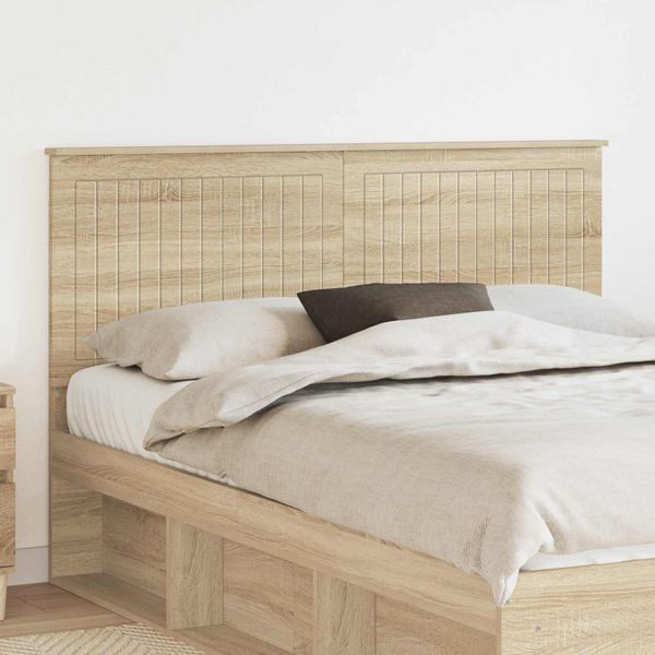 vidaXL Zadné čelo s čelnou doskou Sonoma dub 160 cm Kompozitné drevo
