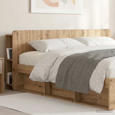 vidaXL Čelo postele skrinka Dub artisan 200 cm Kompozitné drevo