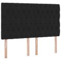 vidaXL Postel s úložným prostorem a matrací Čierna 140 x 200 cm Zamat