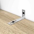 vidaXL Protišmykový držiak 12 Strieborná 74,5 x 15 x 32 mm Železo