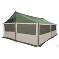 vidaXL Rodinný stan Zelená 600 x 400 x 268 cm Polyester a oceľ