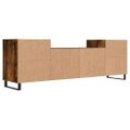 vidaXL TV skrinka dymový dub 160x35x55 cm spracované drevo