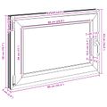 vidaXL Otočné a sklopné okno do suterénu RISOR 90 x 50 cm PVC a sklo