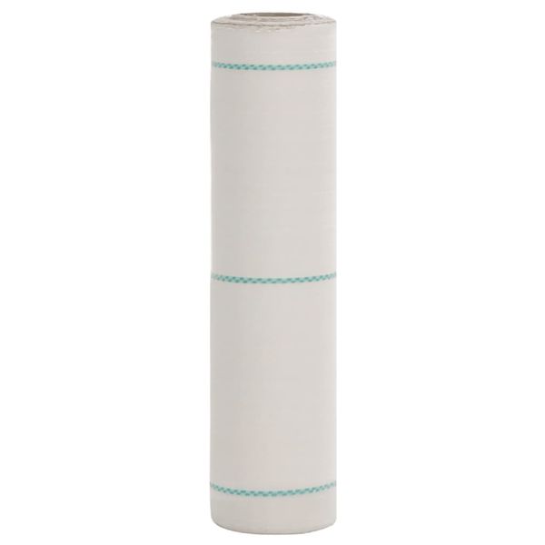 vidaXL Membrána proti burine biela 0,5x10 m PP