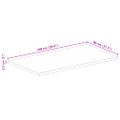 vidaXL Stolová doska 100x80x2,5 cm obdĺžnik masívne recyklované drevo