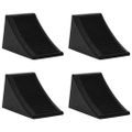 vidaXL Zakladacie kliny 4 ks 16x9x9 cm guma
