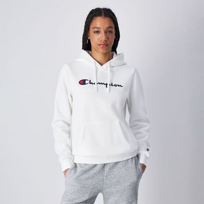 Dámska mikina s veľkým logom Slim Fit White - Champion, veľkosť S, veľkosť oblečenia S