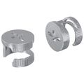vidaXL Matice s kamlockom 2 ks Strieborná 12 x 10 mm Kov