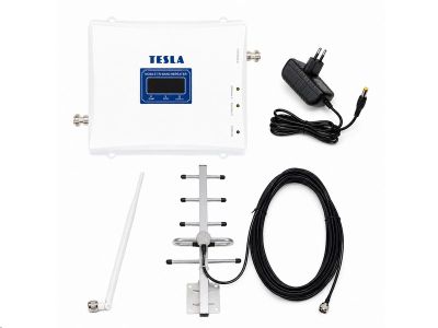 Tesla GSM-01 zesilovač/opakovač 900 MHz - kompletní sada