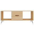 vidaXL Konferenčný stolík dub sonoma 102x50x40 cm kompozitné drevo
