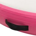 vidaXL Nafukovací gymnastický matrac s pumpou 100x100x15 cm PVC ružový