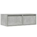 vidaXL TV skrinka s LED svetlami betónová sivá 75x35,5x25 cm