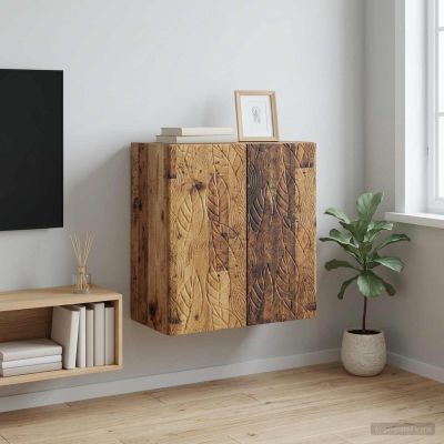 vidaXL Nástenná skrinka 59 x 31 x 60 cm Kompozitné drevo Staré drevo