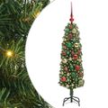 vidaXL Umelý vianočný stromček Zelená 120 cm PVC, oceľ a plast