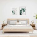 vidaXL Nočné stolíky s LED svetlami 2 ks dub artisan 40x39x48,5 cm