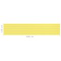 vidaXL Balkónová markíza žlto-biela 120x600 cm HDPE