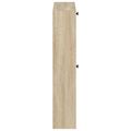 vidaXL Nástenný botník EDE 71 x 17 x 86 cm Kompozitné drevo Dub sonoma