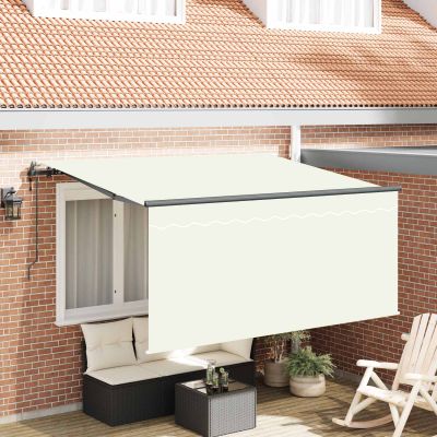 vidaXL Zatemniteľná markíza Krémová 300 x 200 cm látka