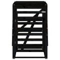 vidaXL Úložný box pre odpadkový kôš čierny 84x90x128,5 cm borovica