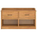 vidaXL Lavica do predsiene SANDNES 87x40x50 cm borovicový masív
