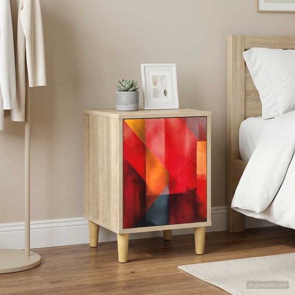 vidaXL Nočný stolík HEESCH 2 ks Dub sonoma 36 x 33 x 50 cm