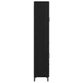 vidaXL Highboard Čierny dub 69,5 x 34 x 180 cm Kompozitné drevo