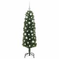 vidaXL Umelý vianočný stromček Zelená 150 cm PVC, oceľ a plast