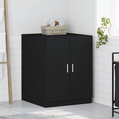 vidaXL Skrinka na práčku čierna 71x71,5x91,5 cm