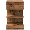 vidaXL Nočná skrinka Old Wood 40x35x65 cm Engineered Wood
