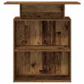 vidaXL Recepčný stôl staré drevo 100x40x104 cm kompozitné drevo