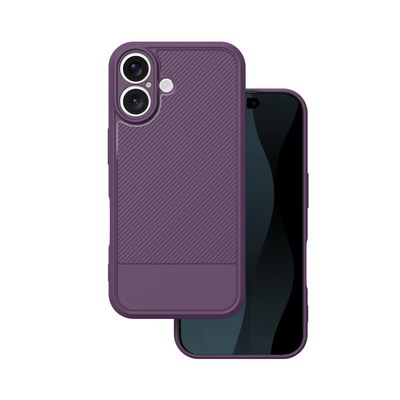Jednoduché uhlíkové puzdro pre iPhone 17 6,3" fialová