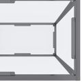vidaXL Konzolový stolík priehľadný 160x35x75,5 cm tvrdené sklo