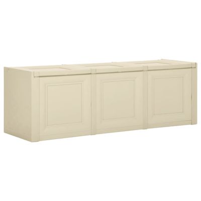 vidaXL Box na podložky, angorská biela 125x40x42 cm, 130 l