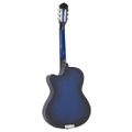 vidaXL Folková klasická gitara s výrezom, ekvalizér, 6 strún, modrá