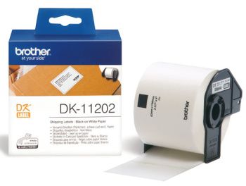 Brother - Originálny štítkový pruh DK-11202 - čierna na bielu