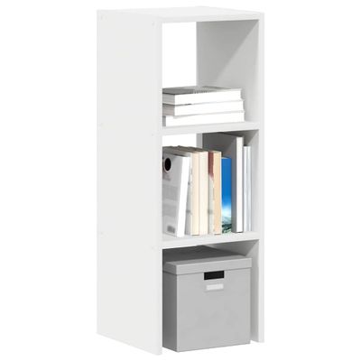 VidaXL Knižnica Stohovateľná Biela 30x30x80 cm Konštrukcia dreva