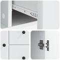 vidaXL Servírovacia skriňa Biela 89 x 34,5 x 60 cm Kompozitné drevo