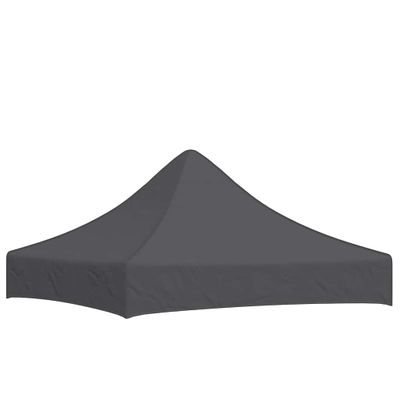 vidaXL Strecha na párty stan 2x2 m, antracitová 270 g/m²
