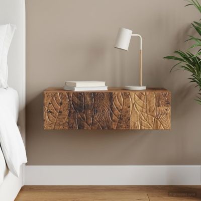 vidaXL Nástenný bočný stôl 87,5 x 34,5 x 17 cm Kompozitné drevo