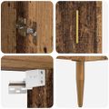 vidaXL Highboard Staré drevo 69,5 x 34 x 180 cm Kompozitné drevo