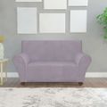 131086 vidaXL Stretch Couch Slipcover Grey Polyester Jersey