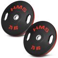 Sada pogumovaných olympijských kotúčov HMS TOG25 2 x 25 kg
