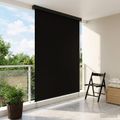 vidaXL Roleta Čierna 180 x 250 cm Textil a hliník