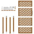 vidaXL Záhradná brána 100x200 cm odolná oceľ s krížovým dizajnom