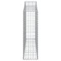 vidaXL Oblúkové gabiónové koše 25 ks 200x30x100/120cm pozinkov. železo
