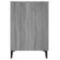 vidaXL Stôl sivý dub sonoma 140x50x75 cm spracované drevo