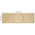 vidaXL Koberec do oblasti Biela 60 x 300 cm Juta