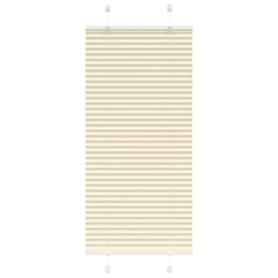 vidaXL plisovaná roleta krémová 55x150 cm Šírka látky 54,4 cm