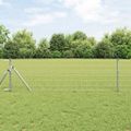 vidaXL Zemný fix pre vonkajší europlot 25 x 0,8 m Pozinkovaná oceľ
