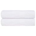 vidaXL Sprchové uteráky FROGN 2 ks biele 70x140 cm 360 g/m²